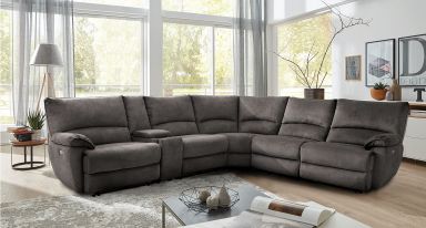 Power Sectional, Gray
