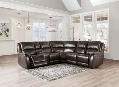 Power Sectional, Espresso