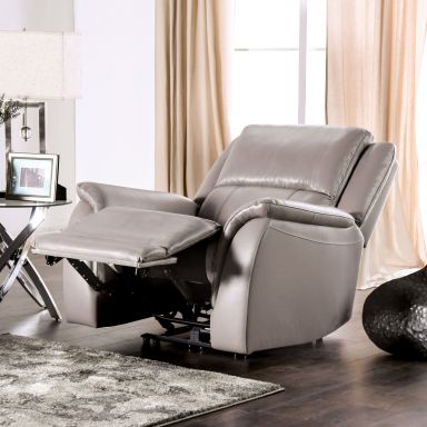 Power Recliner, Light Gray