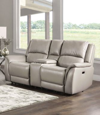 Power Loveseat, Light Gray