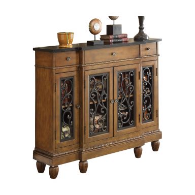 Vidi 3 Drawers Rectangular Console Table (Oak)