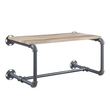 (Oak & Sandy Gray Finish)