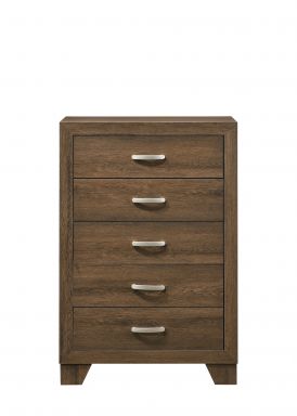 Miquell 32"L 5 Drawers Chest (Oak)