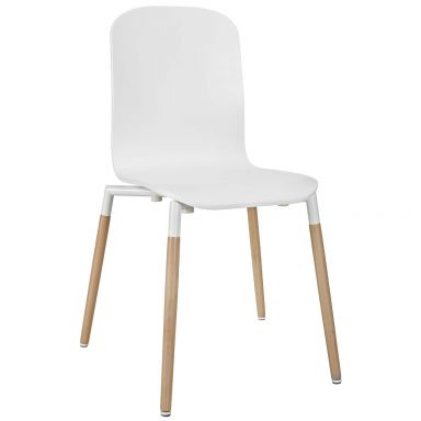 Stack Dining Wood Side Chair by Modway