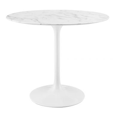 Lippa 36" Round Faux Marble Dining Table by Modway