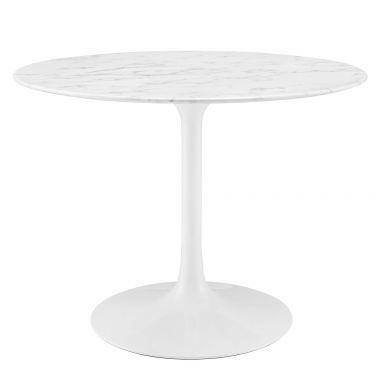 Lippa 40" Round Faux Marble Dining Table by Modway