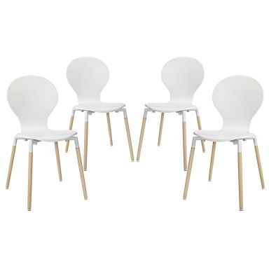 Path Dining Chair Set of 4 by Modway