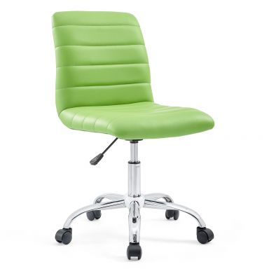 Ripple Armless Mid Back Vinyl Office Chair by Modway