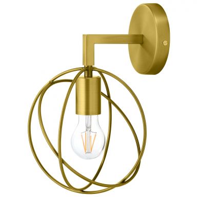 Perimeter Brass Wall Sconce Light Fixture by Modway