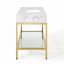 Kingsley 50" Gold Stainless Steel Bathroom Vanity by Modway