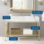 Kingsley 50" Gold Stainless Steel Bathroom Vanity by Modway