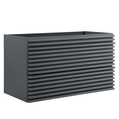 Render 36" Wall-Mount Bathroom Vanity Cabinet (Sink Basin Not Included) by Modway