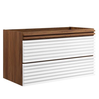 Render 36" Wall-Mount Bathroom Vanity Cabinet (Sink Basin Not Included) by Modway
