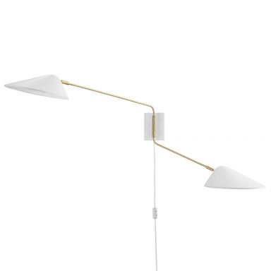 Journey 2-Light Swing Arm Wall Sconce by Modway