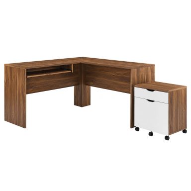 Envision Wood Desk and File Cabinet Set by Modway
