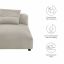 Solace Modular Upholstered Fabric Armless Chaise Lounge by Modway