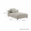 Solace Modular Upholstered Fabric Armless Chaise Lounge by Modway