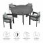 Tahoe 5-Piece Outdoor Patio Aluminum Dining Set by Modway