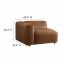Auren 5-Piece Upholstered Vegan Leather Modular L-Shaped Sofa by Modway