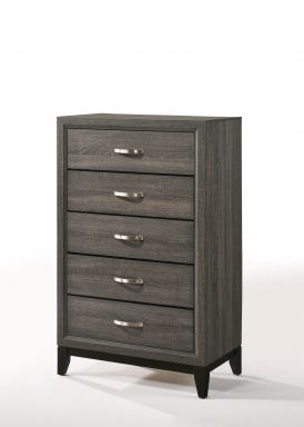 Valdemar 31"L 5 Drawers Chest (Weathered Gray)