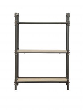 Itzel 26"L Bookshelf (Antique Oak & Sandy Gray)