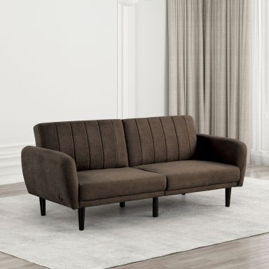 Futon Sofa, Brown
