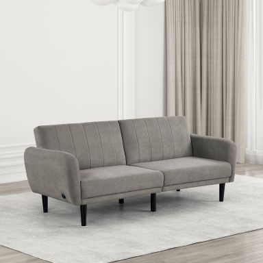 Futon Sofa, Gray