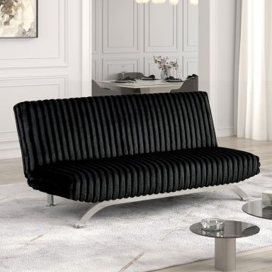 Futon Sofa Bed, Black