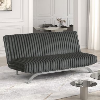 Futon Sofa Bed, Charcoal