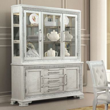 Hutch Buffet, Ivory