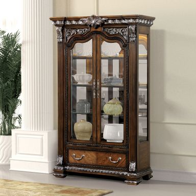 Curio Cabinet, Dark Brown