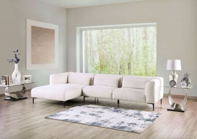 Sectional, Left Chaise, Linen White