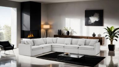 L-Sectional, Light Gray