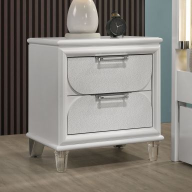 Nightstand, Pearl White