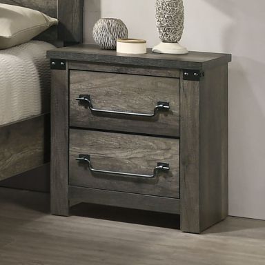 Nightstand, Rustic Gray