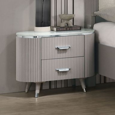 Nightstand, Light Gray
