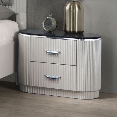 Nightstand, Light Gray