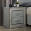 Nightstand, Metallic Gray