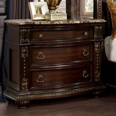 Nightstand, Brown Cherry