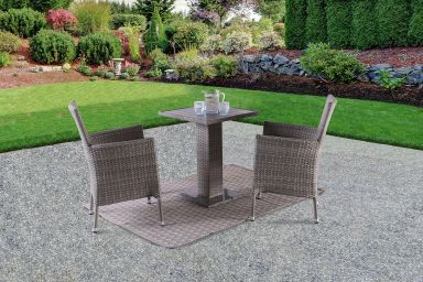 3 Pc. Patio Dining Set, Gray
