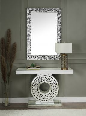 Kachina 32"L x 47"H Rectangular Accent Mirror (Mirrored & Faux Gems)