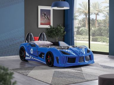 Twin Car Bed, Blue