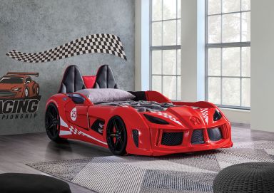 Twin Car Bed, Red