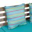 Convertible Sofa Daybed, Gray/Turquoise