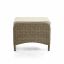 Ottoman (2/CTN), Beige/Natural Teak