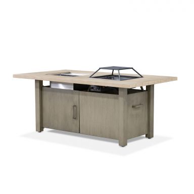 Dining Table w/ Fire Pit & Cooler