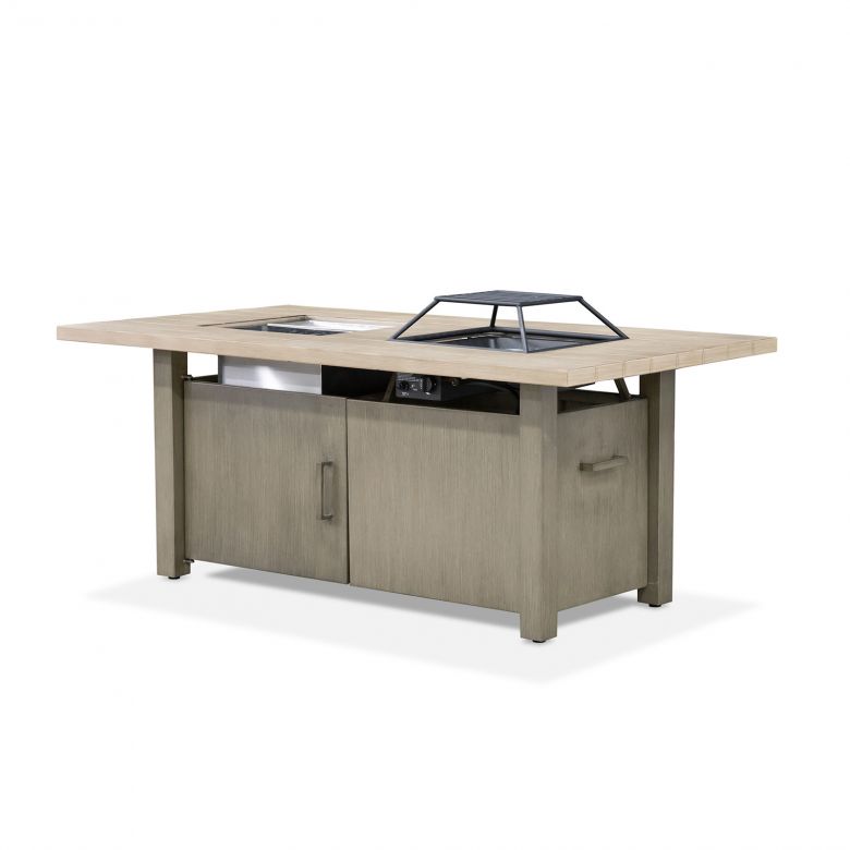 Dining Table w/ Fire Pit & Cooler