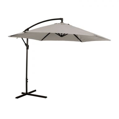 Cantilever Umbrella w/ LED, Canvas Stone