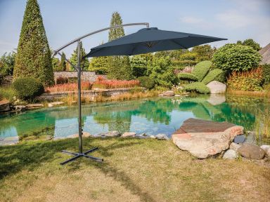 Cantilever Umbrella w/ LED, Dark Sapphire