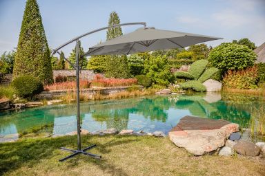 Cantilever Umbrella w/ LED, Graphite